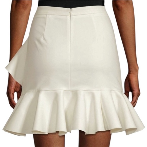 NWT Ronny Kobo Black Solange Big Ruffle Mini Skirt - Picture 4 of 8